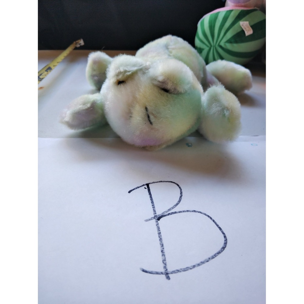 Target 75426T Frog Plush Stuffed Animal Small Laying Tie Dye Vintage 9in